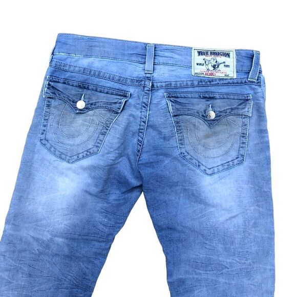 Vintage True Religion Jeans Size 32 SKINNY Blue - Picture 2 of 9